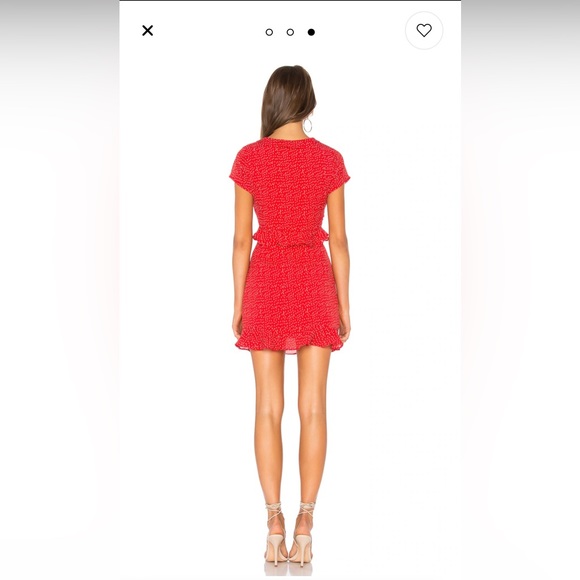 superdown Mercy Polka Dot Dress in red (S) - Picture 3 of 7